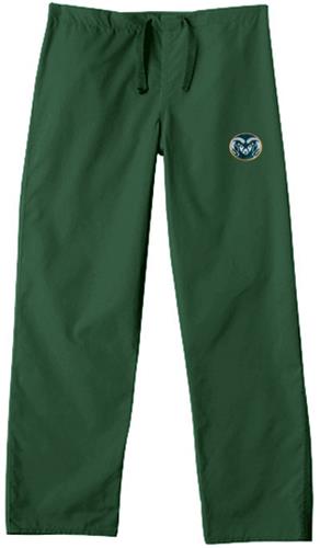 Colorado State Univ Hunter Classic Scrub Pant. Embroidery is available on this item.