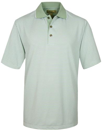 TRI MOUNTAIN Hammond Polyester Striped Golf Shirt