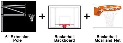 Create-Your-Own Vertical Basketball System-6' Ext