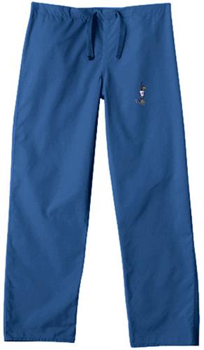 Creighton University Royal Classic Scrub Pants. Embroidery is available on this item.