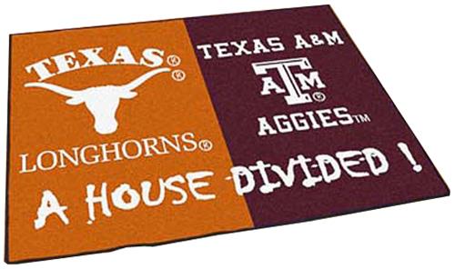 Fan Mats Texas/Texas A&M House Divided Mat