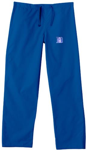 Duke University Royal Classic Scrub Pants. Embroidery is available on this item.
