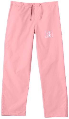 Duke University Pink Classic Scrub Pants. Embroidery is available on this item.