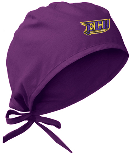 purple surgical cap