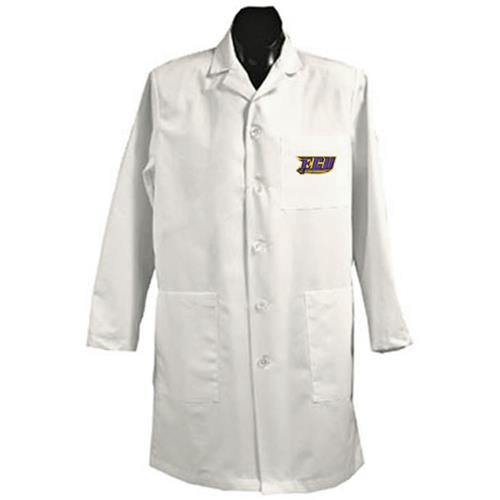 East Carolina Univ White Long Labcoats