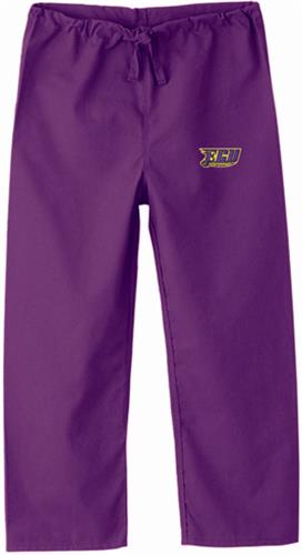 East Carolina Univ Kid's Purple Scrub Pant. Embroidery is available on this item.