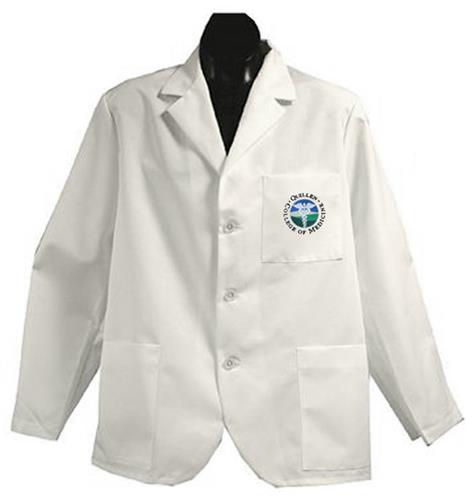 East Tennessee State Univ White Short Labcoats