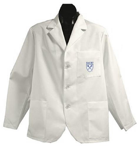 Emory University White Short Labcoats