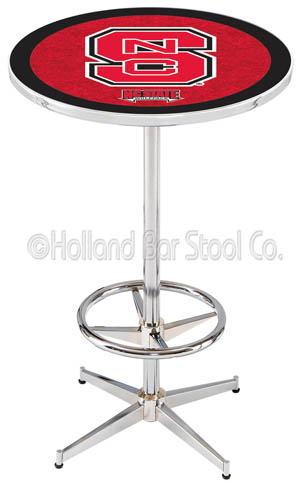 North Carolina State University Chrome Pub Table. Free shipping.  Some exclusions apply.
