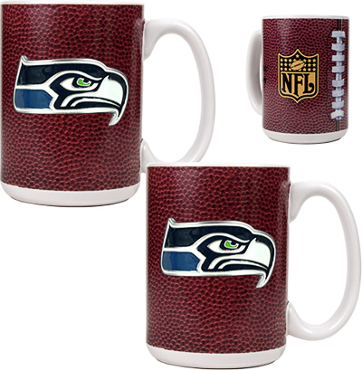 NFL Seattle Seahawks Gameball Mug (Set of 2)