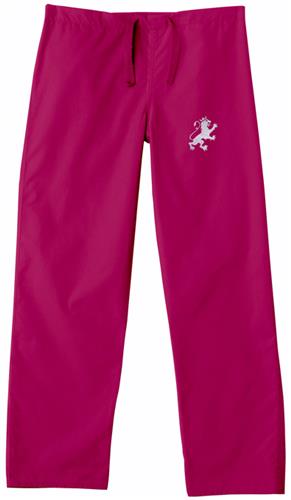 Flagler College Crimson Classic Scrub Pants. Embroidery is available on this item.