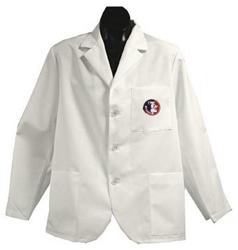 Florida State Univ White Short Labcoats