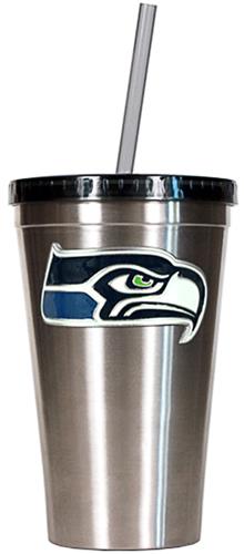 NFL Seattle Seahawks 16oz Tumbler with Straw