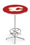 Calgary Flames NHL Chrome Pub Table