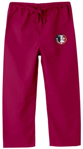 Florida State Univ Kid's Crimson Scrub Pants. Embroidery is available on this item.