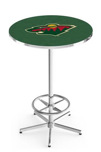 Minnesota Wild NHL Chrome Pub Table. Free shipping.  Some exclusions apply.