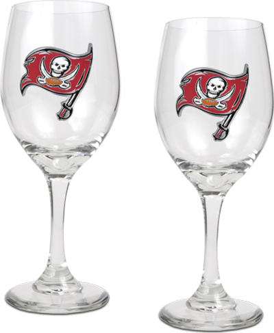 NFL Tampa Bay Buccaneers 2 Piece Wine Glass Set