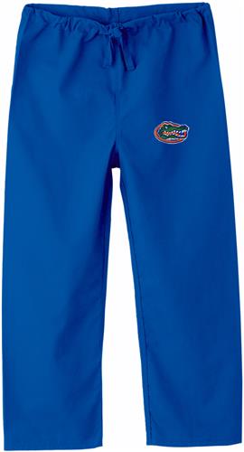 Univ of Florida Gators Kid's Royal Scrub Pants. Embroidery is available on this item.