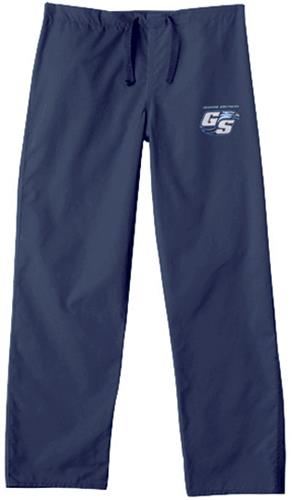 Georgia Southern Univ Navy Classic Scrub Pants. Embroidery is available on this item.