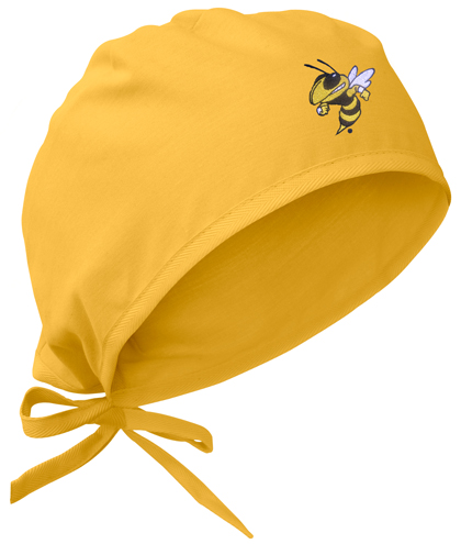 yellow surgical cap