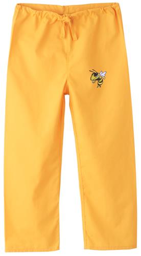 Georgia Tech Yellow Jackets Kid's Gold Scrub Pants. Embroidery is available on this item.