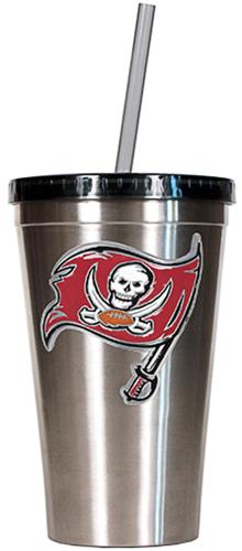 NFL Tampa Bay Buccaneers 16oz Tumbler with Straw