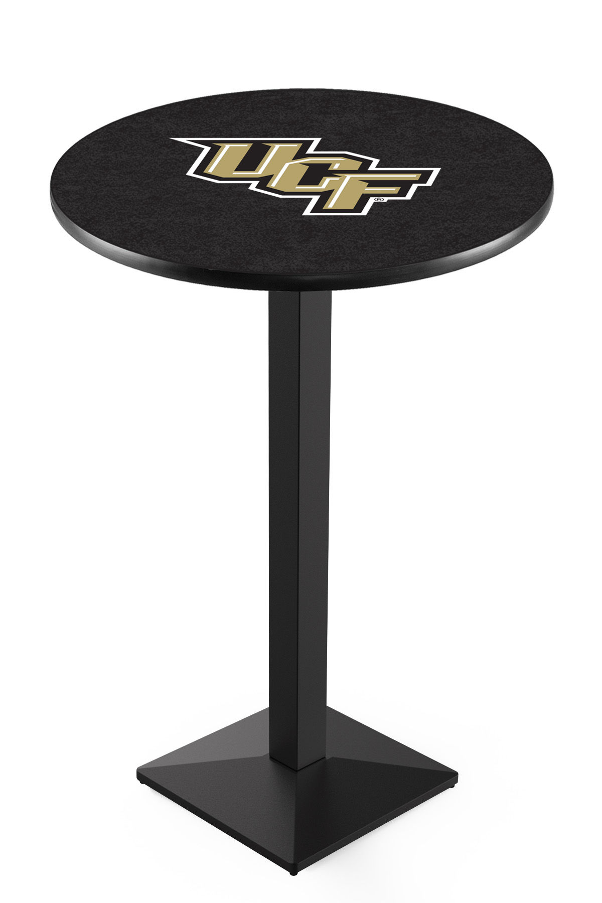 E44492 Uni Central Florida Blk/Chrm Square Base Pub Table