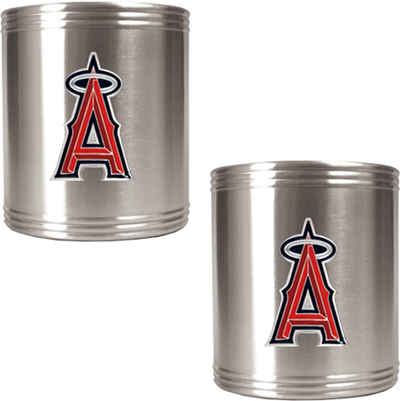 MLB Anaheim Angels Stainless Steel Can Holders Set