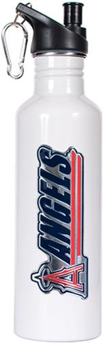 MLB Angels 26oz White Stainless Water Bottle