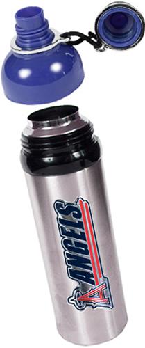 MLB Angels 24oz Stainless Water Bottle w/Blue Top