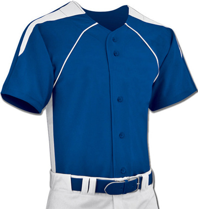 Elite Dri-Gear Full Button Placket Jerseys. Decorated in seven days or less.