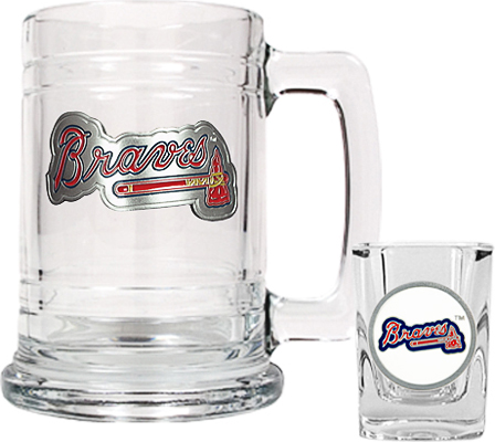 MLB Atlanta Braves Boilermaker Gift Set