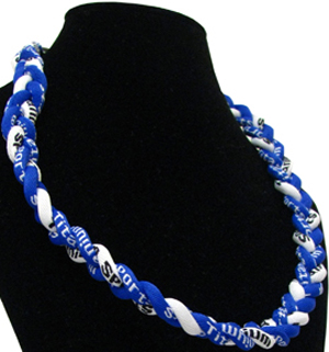 Titanium Blue/White Sport Necklaces