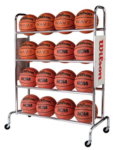 Buzzball Racks Wilson Deluxe Basketball Ball Racks WTB1801 - Basketball Equipment and Gear