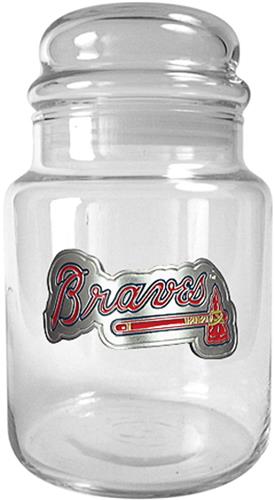 MLB Atlanta Braves Glass Candy Jar