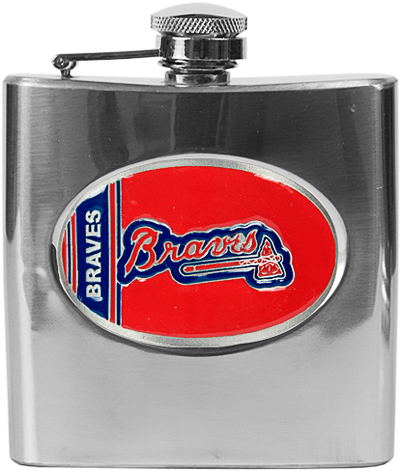 MLB Atlanta Braves 6oz Stainless Steel Flask