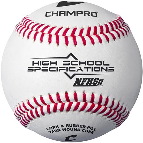 Champro NFHS/SEI/NOCSAE Leather Baseball CBB200HS DOZEN