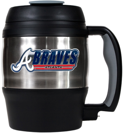 MLB Braves 52oz Stainless Steel Macho Travel Mug