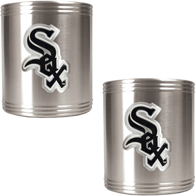 MLB White Sox Stainless Steel Can Holders Set