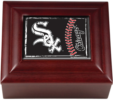 MLB Chicago White Sox Mahogany Keepsake Box
