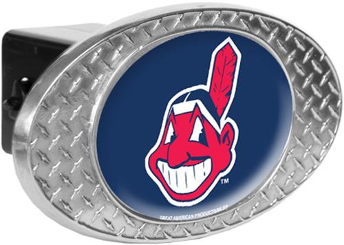 MLB Cleveland Indians Diamond Plate Hitch Cover