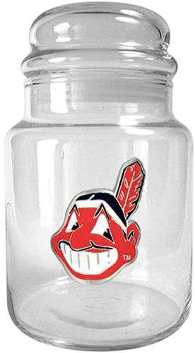 MLB Cleveland Indians Glass Candy Jar