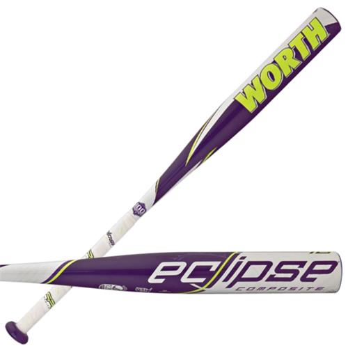 Worth Eclipse Comp 12 Fastpitch Softball Bats Baseball Equipment & Gear