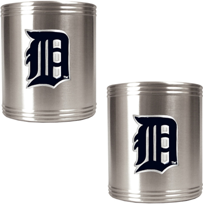 MLB Detroit Tigers Stainless Steel Can Holders Set