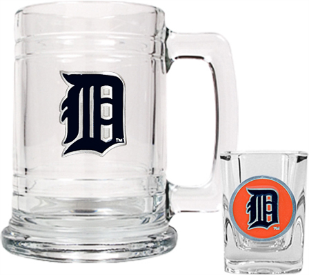 MLB Detroit Tigers Boilermaker Gift Set