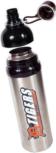 MLB Tigers 24oz Stainless Water Bottle w/Black Top