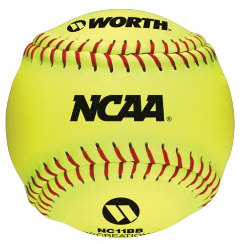 Worth 11" NCAA Outdoor Training Softballs C/O Closeout Sale