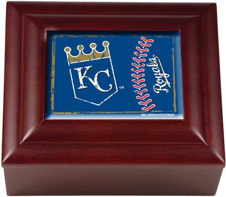 MLB Kansas City Royals Mahogany Keepsake Box