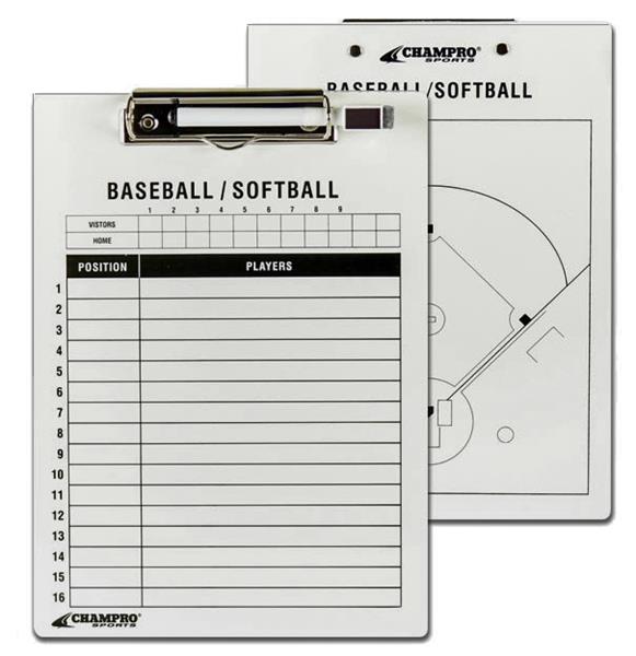 Champro Baseball/Softball Coaches Dry Erase Board Baseball Equipment & Gear