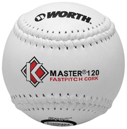 Worth 12" ASA K-Master White Fastpitch Softball CO